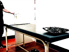 Waxing client gets horny and has sex with the waxer.