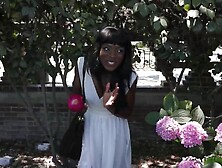 We follow Ana Foxxx around Los Angeles,  and she manages to tease us with her tight pussy. : Porn