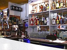 European Barmaid Lenka Gives Head And Railed In The Bar For Cash