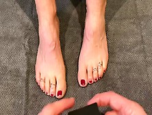 Toe Rings On Sweet Youngster Feet