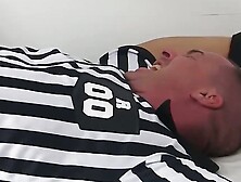 Bound Mature Hunk Laughs While He Receives Tickling Torment