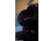 Light skin Haitian babe giving head