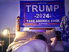 Enjoying cock while hubby showers