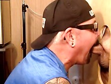 Gloryhole Hookups - Real Gaydaddy Deep Sucks Cock Till Facial In Gloryhole