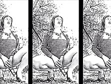 Cum In The Park (Pencil Filter)