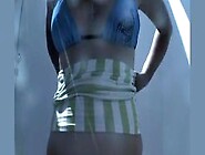 Peeping a chubby girl dressing a bikini