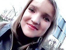 Young Blonde With Nice Tits Shoves A Big Dildo In Her Pink Pussy (18+)