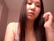 Adorable Asian girl Alize Zaide gives ASMR vibes with Colossians