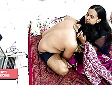 Indian Desi Kavita Fuck with Brother in law's son because her husband not at home and she want lot of sex