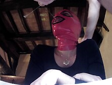 Kinky Girl With A Pink Mask Loves Giving Deepthroat To Her Boyfriend