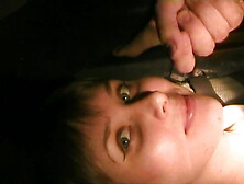 Russian 20 years old Masha shoots herself on swallow video