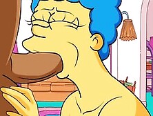 |The Simpsons| Marge Blows Carl's Penis