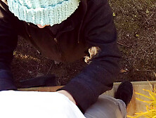 JIZZ ON PANTIES Attractive Milf Pulls Panties Up Full of Sperm