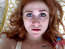 Slim Amateur redhead with tiny breasts & braces gets vagina eaten and rides shlong (POV) Scarlet Skies