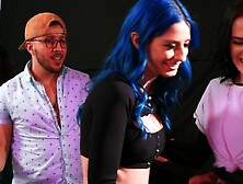 Aubree Valentine's Sizzling Game in a Bar Scene