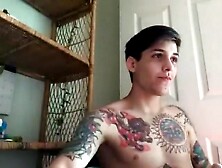 Kinky 18Yo Teen 18+ Boy Tatoo Wank