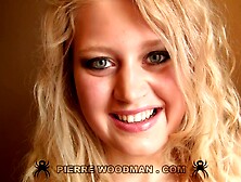 Curly Amateur Hotel Threesome