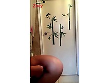 Spy cam Asian teen before shower