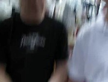 Skinny teen flashing small tits for money