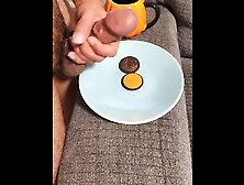 Daddy orgasm and feeds you your favorite Halloween snack