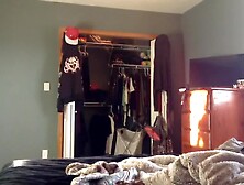 REAL hidden spy cam on roommate catches her getting dressed