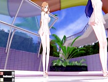 【Kks／mmd】【Chocolate Cream】 結城明日奈(アスナ) 紺野木綿季(ユウキ) 【Sao】