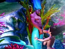 Big Tits 3d Babe Fucking With Sea Monsters