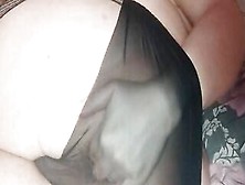 Prolapse Play Through Transparent Ebony Panty