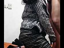 My from Guatemala discovers me while I'm spying on her and we end up gossiping,  in the end I can't take it anymore I had to give