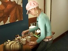 Blond can't live without her coffee fucking recent