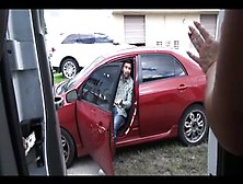 Kelsi's Street Prank - He Didn't Mind....