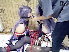 Two Asian Girls Cosplay Bondage