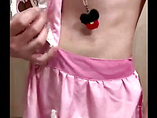 Embarrassing: Wearing embarrassing junior underwear,  playing with asshole and nipples