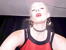 Powerful villainess Misha Mystique dominates super spy in a leg worship femdom roleplay