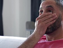 Brunette Ryan Reid and redhead Scarlet Skies are having a threesome