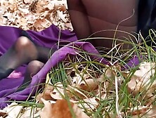 Quietly fucked a slut in the park