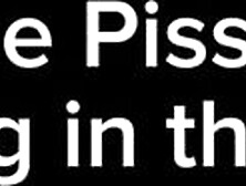 Insane Chick Pissing in daybed 1st Thing in the morning