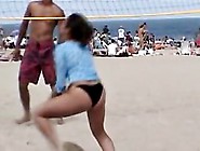 Candid Beach Babe Is Playing Volley Ball In Bikini 04W