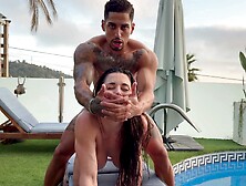 Oiled Massage And Rough Sex In The Swimming Pool