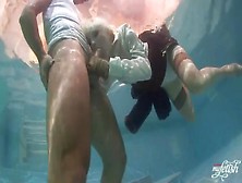 Blonde Chick Sucks Hard Dick Underwater