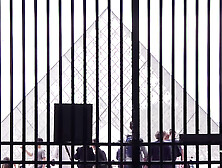 Attractive beautiful blonde Lana Sins assfucked in Paris