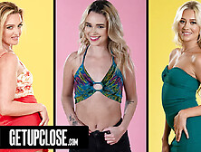 Up Close - Horny Blondes Compilation! With Charlie Forde,  Skyler Storm,  & Khloe Kingsley