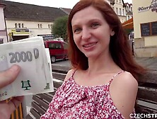 CzechStreets - babe Russian cunt with mouth with a unshaved vagina has