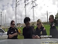 Two Hot Busty Milf Cops Arrested And Blackmailed A Young Black Stud