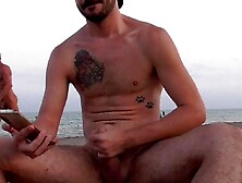 Inked Guy Grabs His Hard Cock And Jerks Off In Solo Video