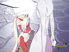 Pokemon Asian Cartoon Furry Yiff 3D - Blaziken Bj And Hand-Job With Spunk In Her Mouth To Mewtwo