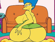 |The Simpsons| Marge Mounts Homero In The Living Room