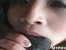 Interracial blowjob! Asian black