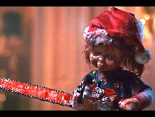 Woman in onesie cut in half