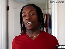 Large ebony cocked chap banging 2 breasty ebony lesbo whores